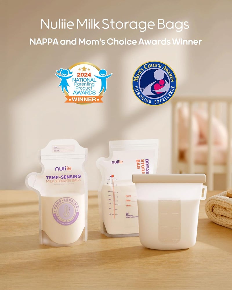 Nuliie Temp-Sensing Breastmilk Storage Bags - 150pcs - Image 2